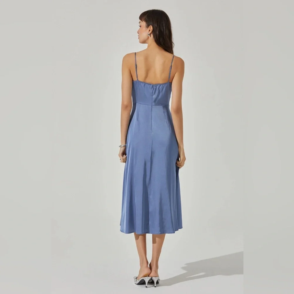 [ASTR THE LABEL] Bustier Satin Midi Dress - Picture 2 of 8